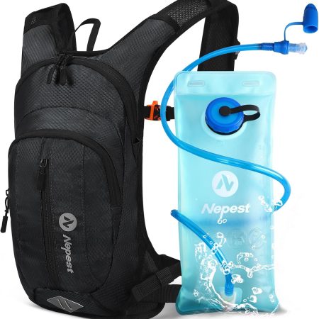 Hydration Pack Backpack for Women & Men, Lightweight Water Backpack with 2L Water Bladder for Hiking Cycling Running Biking
