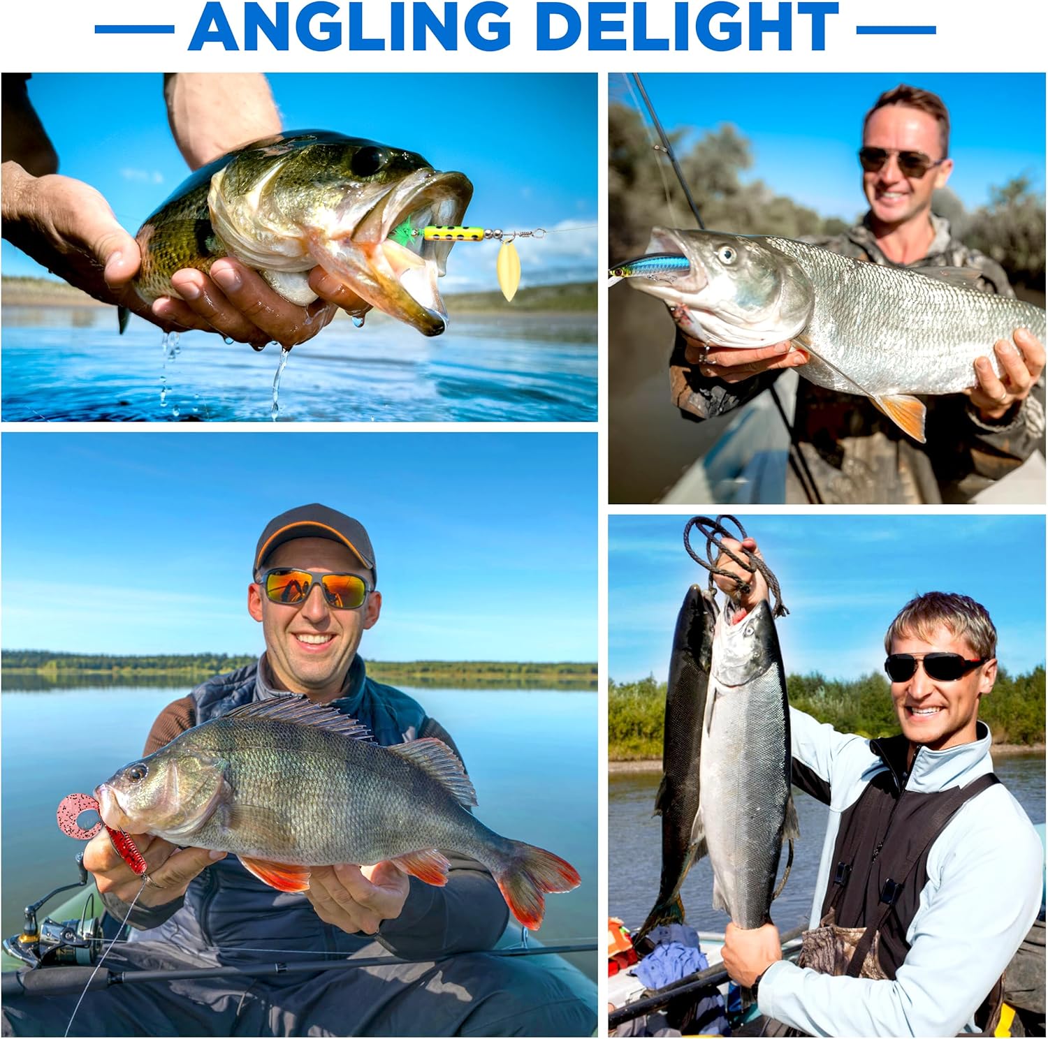 PLUSINNO Fishing Lures, 137Pcs Tackle Box with Tackle Included, Crankbaits, Spoon, Hooks, Weights & Other Accessories, Fishing Bait Lure Gear Kit Gift for Men Bass Freshwater - Image 2