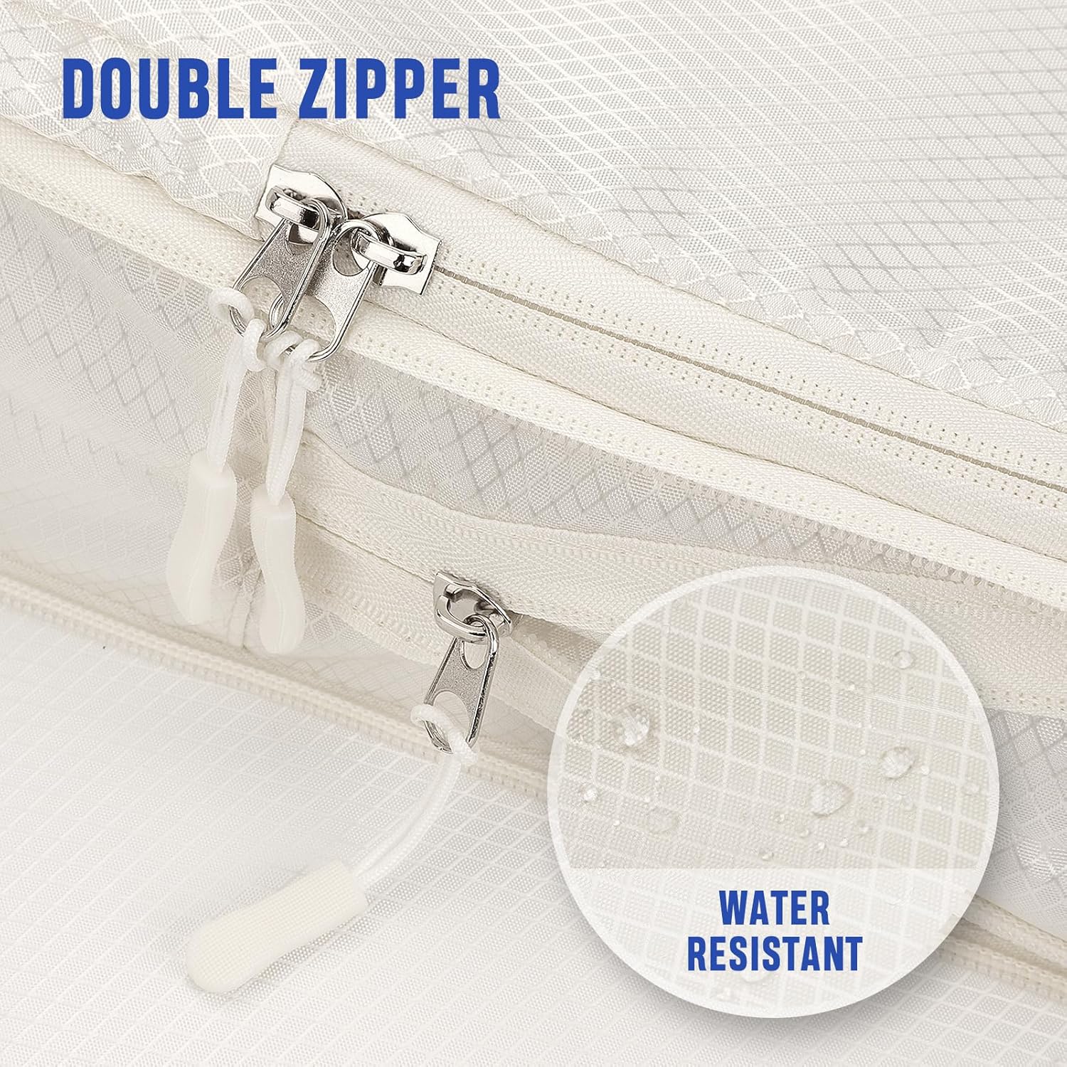 YOOFAN Travel Packing Cubes - Suitcase and Luggage Organizer Compressible Bags Set for Effortless Travel Packing, Compression Packing Cubes for Travel, Traveling Essentials (Beige, 6 Set) - Image 6